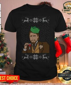 Funny Santa DiCaprio Ugly Christmas Shirt