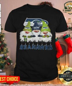 Funny Seattle Seahawks Gnomies Christmas Shirt