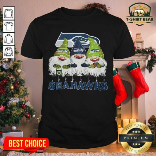 Funny Seattle Seahawks Gnomies Christmas Shirt