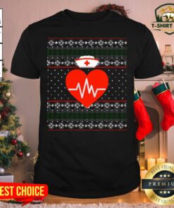 Good Happy Nurse Ugly Sweater Merry Christmas Nursing Holiday Shirt