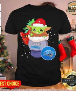 Good Orlando Magic Christmas Baby Yoda Star Wars NBA Shirt