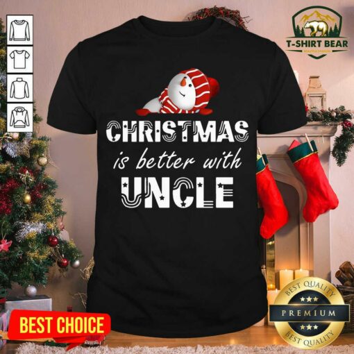 Grateful Christmas Is Better With Uncle Snowman Shirt