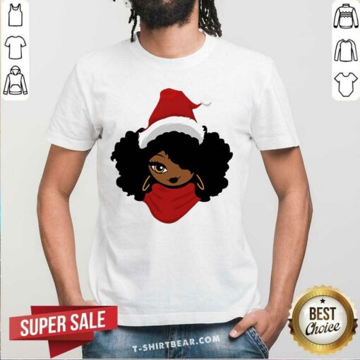 Grateful Santa Black Girl Christmas Shirt