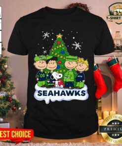 Grateful Snoopy The Peanuts Seattle Seahawks Christmas Shirt