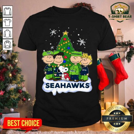 Grateful Snoopy The Peanuts Seattle Seahawks Christmas Shirt