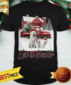 Great Pyrenees Let It Snow Christmas Shirt
