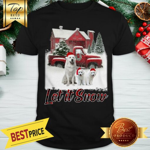 Great Pyrenees Let It Snow Christmas Shirt