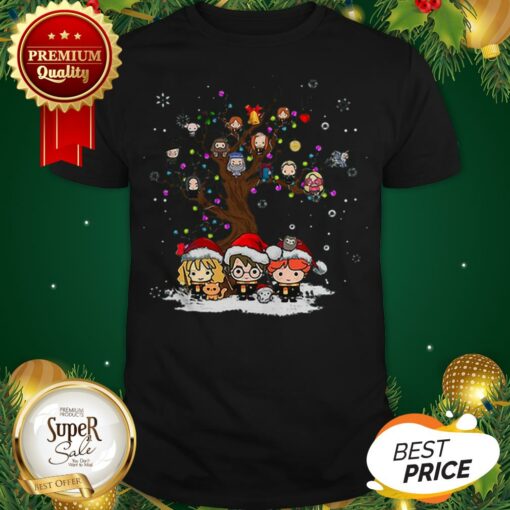 Harry Potter Characters Tree Of Life Snowflakes Christmas Shirt