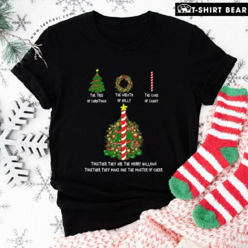 Harry Potter The Tree Of Christmas The Wreath Of Holly The Cane Of Candy T-Shirt