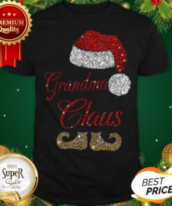 Hot Grandma Claus Santa Hat Christmas Shirt