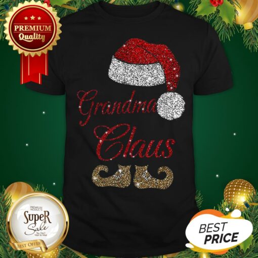 Hot Grandma Claus Santa Hat Christmas Shirt