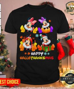 Hot Minnie Mouse Happy Hallothanksmas Christmas Shirt