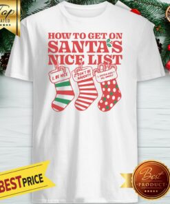 How To Get On Santa’s Nice List Be Nine Don’t Be Naughty Epstein Didn’t Kill Himself Shirt