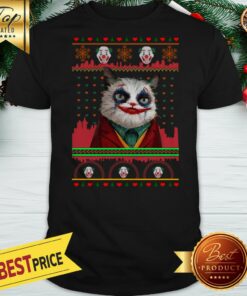 Joker Cat Version Ugly Christmas Shirt