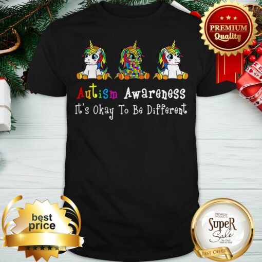 LGBT Unicorn Autism Awareness It’s Okay To Be Different Shirt