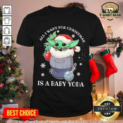 Lovely Baby Yoda All I Want For Christmas 2020 Shirt