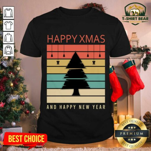 Lovely Happy Xmas And Happy New Year Christmas Tree Shirt