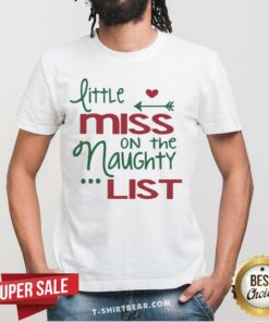 Lovely Little Miss On The Naughty List Christmas Shirt