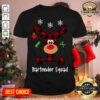 Lovely Reindeer Dispatcher Bartender Squad Christmas Shirt