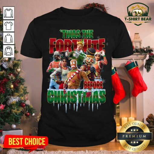 Lovely Twas The Fortnite Before Christmas Shirt