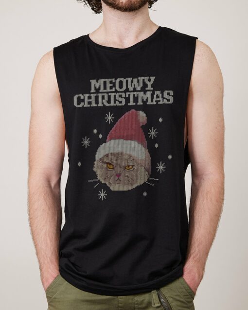 Meowy Christmas Tank