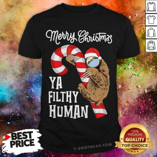 Merry Christmas Sloth Face Mask Sloth Santa Xmas Tree Shirt