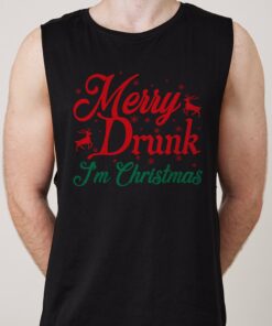 Merry Drunk I am Christmas Tank