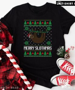 Merry Slothmas Sloth Ugly Christmas T-Shirt