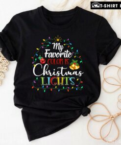 My Favorite Color Is Christmas Lights Christmas Tree Costume T-Shirt