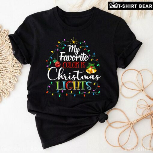 My Favorite Color Is Christmas Lights Christmas Tree Costume T-Shirt