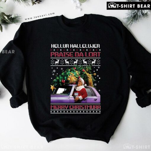 Nice Hellur Hallelujer Praise Da Lort Merry Christmurr Madea Ugly Christmas Sweatshirt