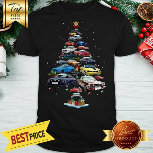 Nice Mustang Car Christmas Tree Shirt