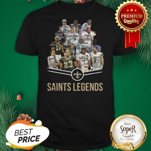 Nice New Orleans Saints Logo Saints Legends All Signature Shirt