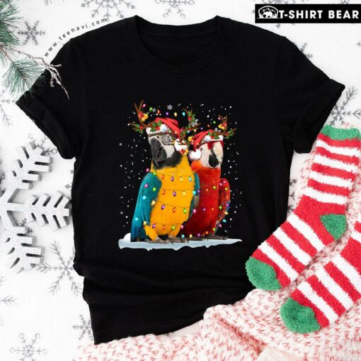 Nice Parrots With Christmas Ornament T-Shirt