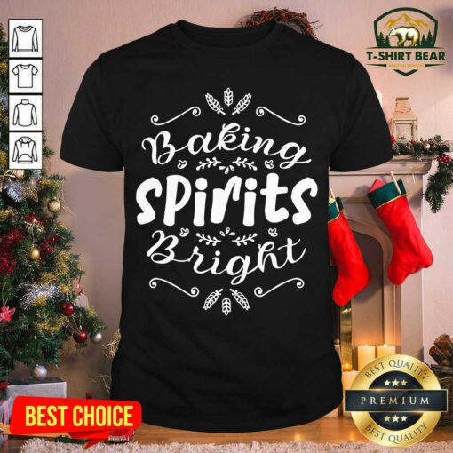 Official Baking Spirits Bright Christmas Shirt