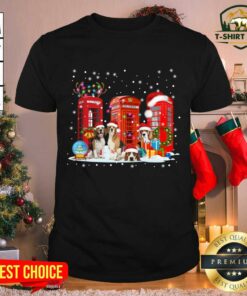 Official Beagle Red Telephone Box Christmas Dog Lovers Xmas Shirt