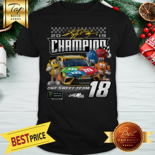 Official M&M’s Kyle Busch Joe Gibbs Racing Team Monster Energy Champion Shirt