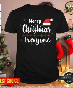 Official Merry Christmas Everyone Hat Santa Shirt