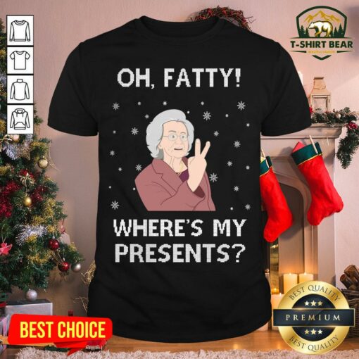 Official Oh Fatty Where’s My President’s Ugly Christmas Shirt