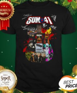 Official Sum 41 Guitarist All Signature Shirt