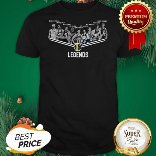 Official Utah Jazz Logo Legends All Signature Shirt