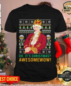 Original Oh Its Christmas Awesome Wow Shirt