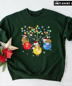 Perfect Smiling Sloth Christmas Ornament Snowflake Sweatshirt