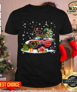 Premium Christmas Truck Reindeer Antlers Xmas Shirt