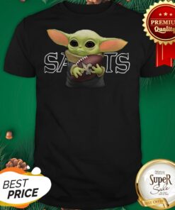 Pretty Baby Yoda Hug New Orleans Saints Shirt