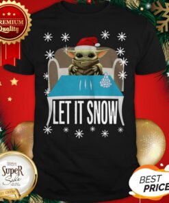 Pretty Cocaine Yoda Santa Let It Snow Shirt