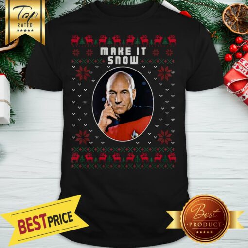 Pretty Star Trek Make It Snow Ugly Shristmas Shirt