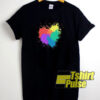 Rainbow Heart t-shirt for men and women tshirt