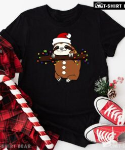 Santa Sloth Christmas T-Shirt