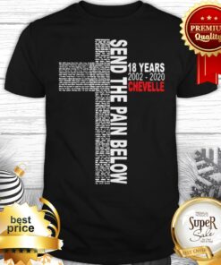 Send The Pain Below 18 years 2002 2020 Chevelle Shirt